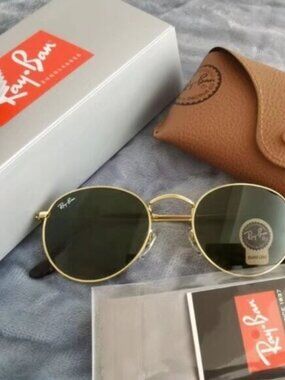 Authentic Ray-Ban Round Metal 3447 50 mm